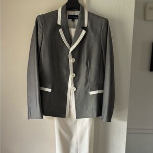 Evan Picone Gray Pinstripe Suit with Slacks
